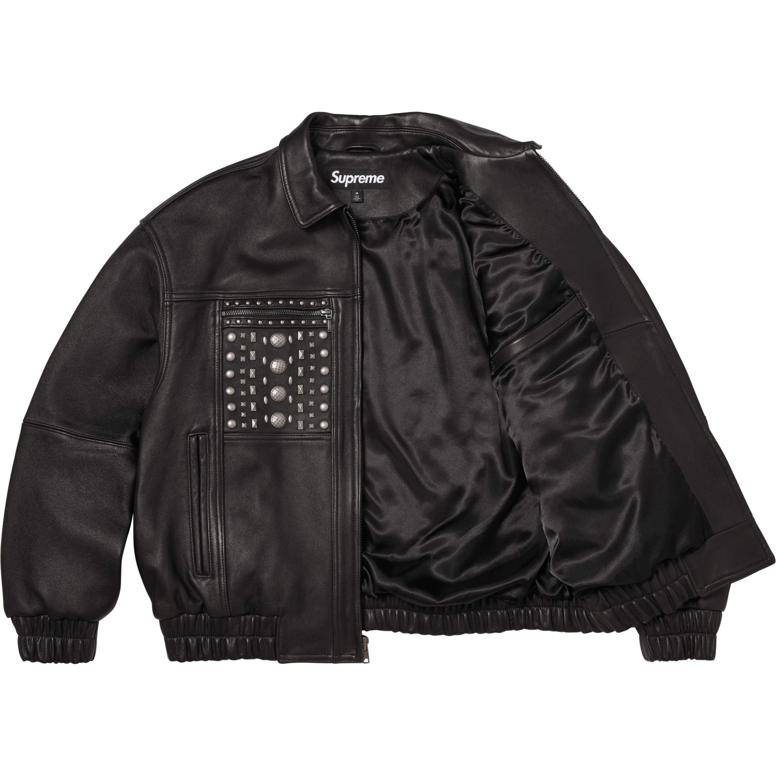 Multi Studded Leather Jacket view 11